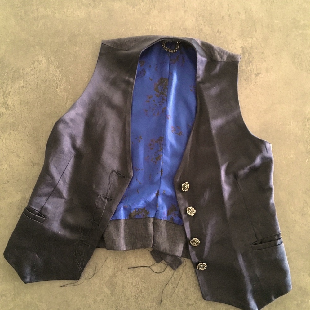 Woman’s high fashion designer vest.  Rock and roll sheik!